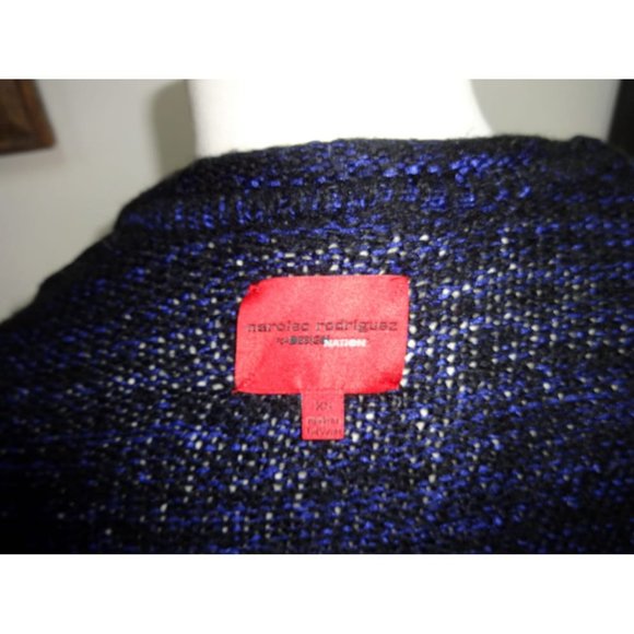 EUC- NARCISO RODRIGUEZ Navy Blue Long Sleeve V-Neck Open Belted Cardigan Size XS - Picture 7 of 8